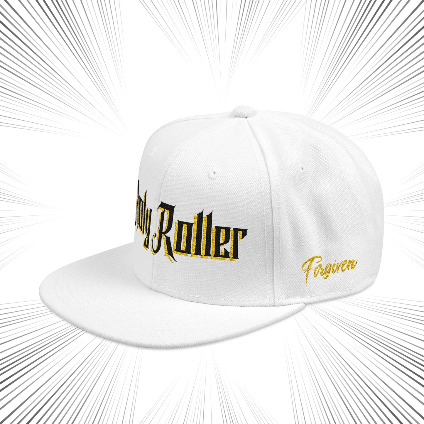 Holy Roller Embroidered Snapback Hat - Stylish & Unique Cap for Fashion Enthusiasts