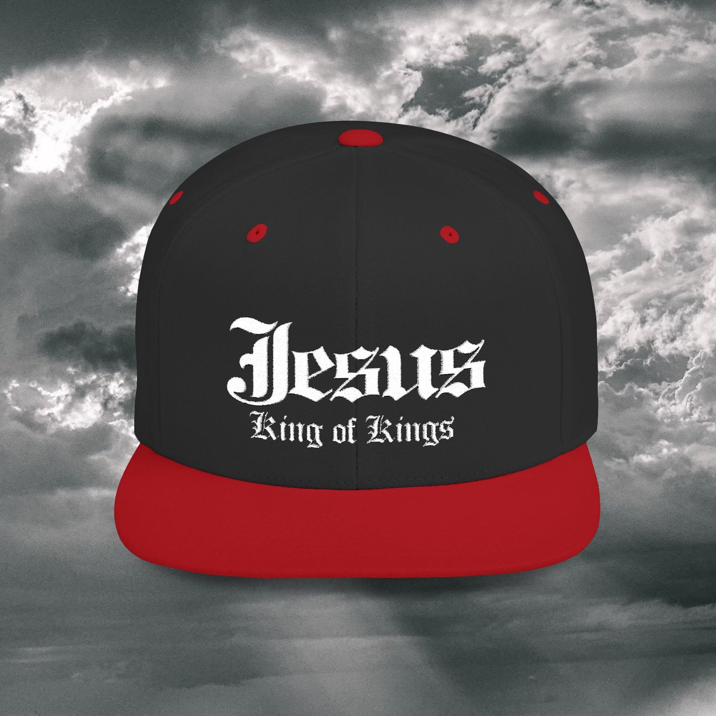 Jesus King of Kings Flat Bill Snapback Hat