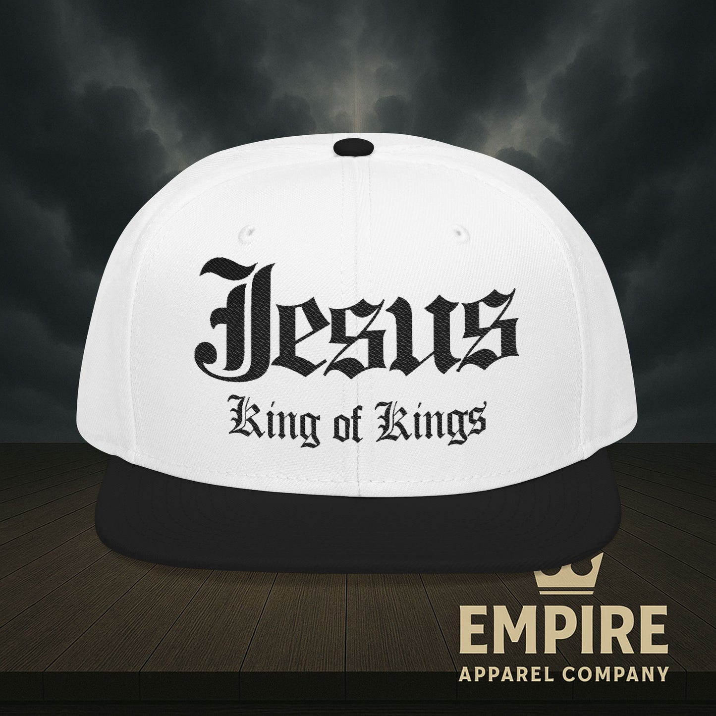 Snapback Jesus King of Kings Embroidered Hat