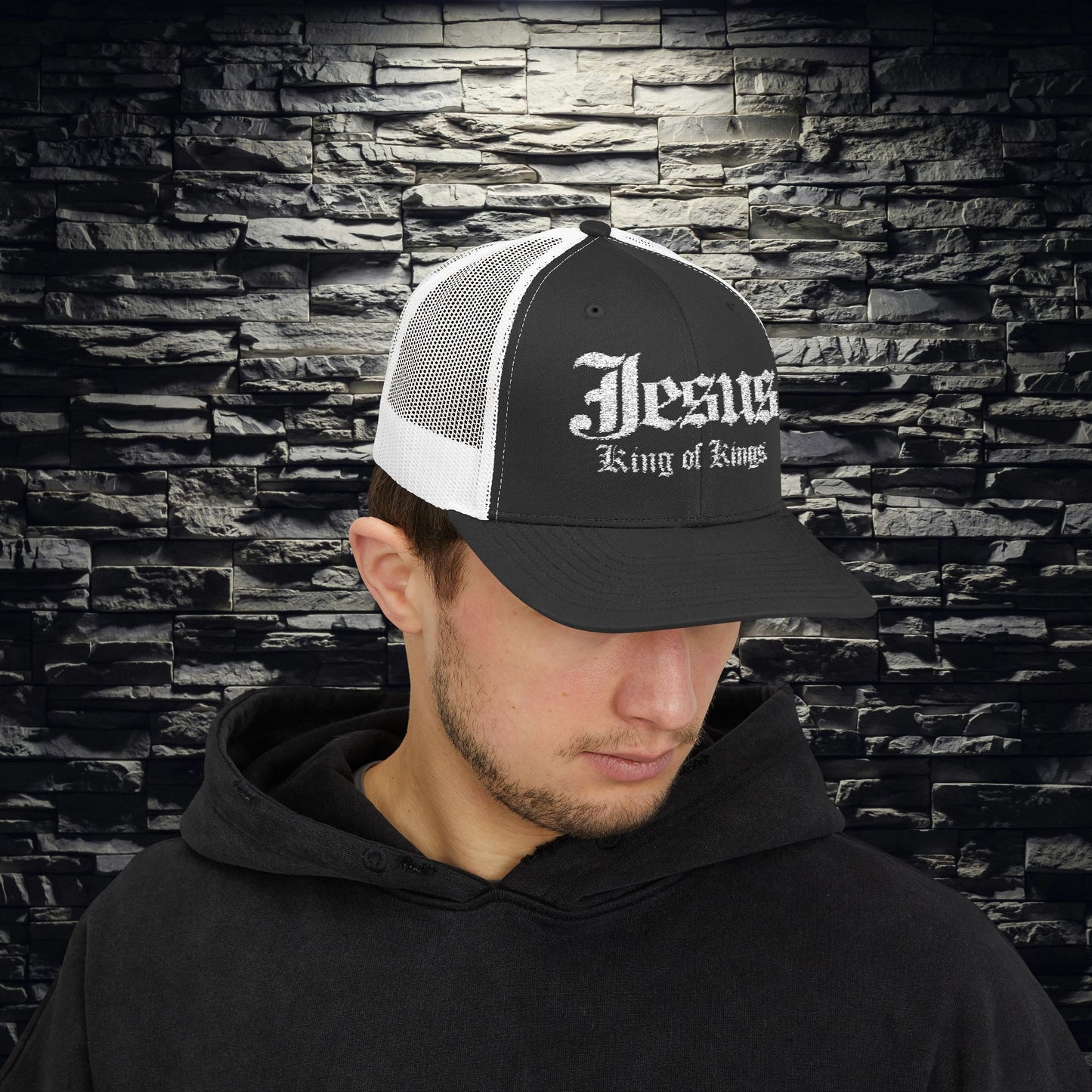 Jesus King of Kings Snapback Trucker Cap