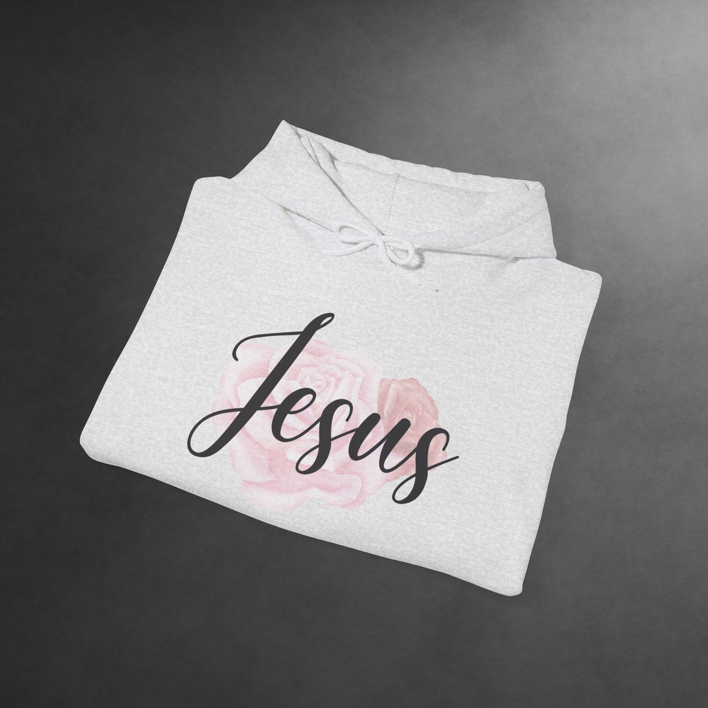Jesus Hoodie with Roses, Christian Floral Sweatshirt, Faith-Based Hoodie, Scripture Apparel for Women