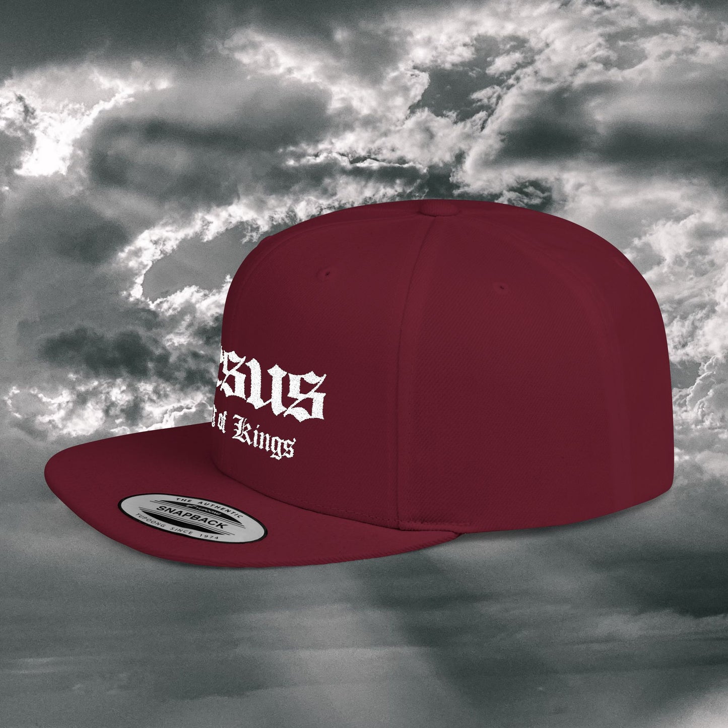 Jesus King of Kings Flat Bill Snapback Hat