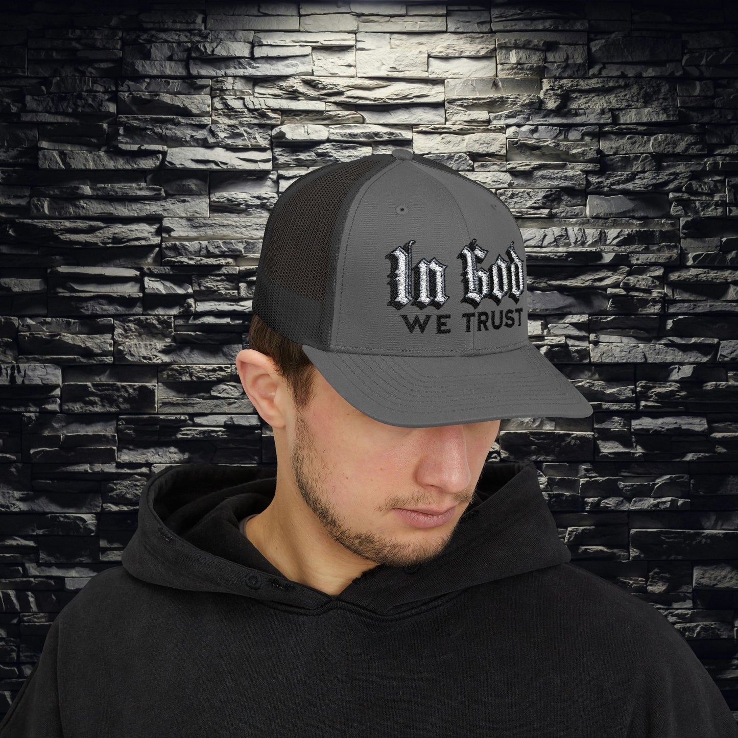 IN GOD WE TRUST" Snapback Trucker Hat | Patriotic Christian Hat