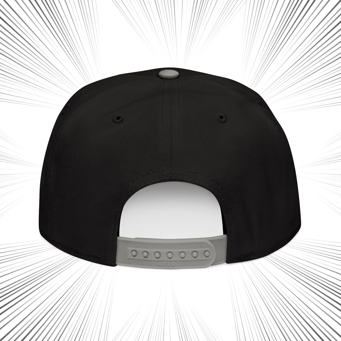 Snapback Hat with Chi Rho Alpha and Omega Embroidery
