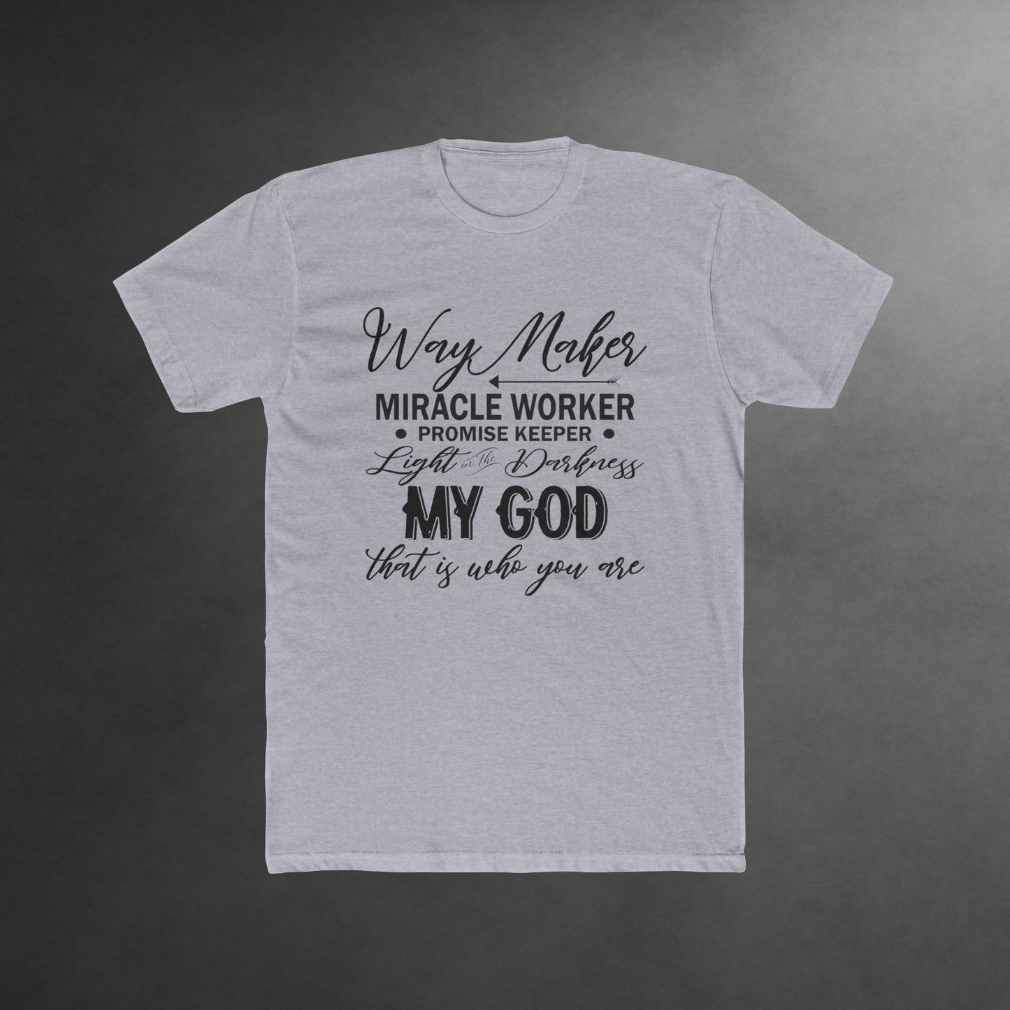 Way Maker T-Shirt - Inspirational Christian Tee | Unisex Everyday Religious Apparel, Faith-Based Bible Verse Shirt, Unisex Cotton Crew Tee,