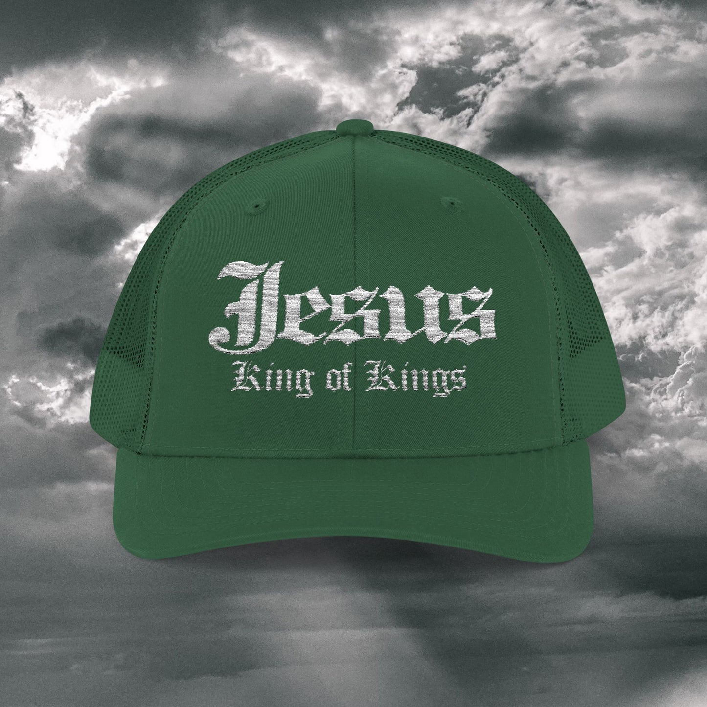 Jesus King of Kings Snapback Trucker Cap