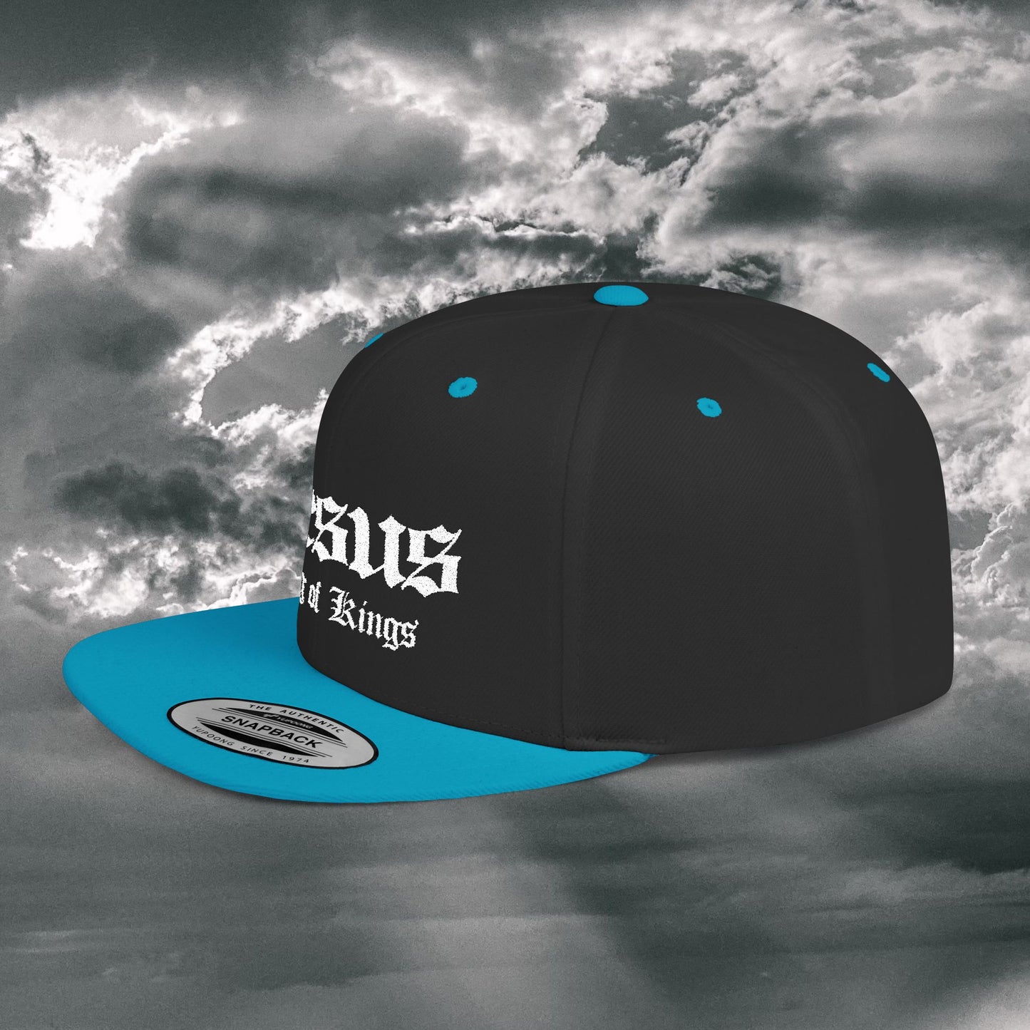 Jesus King of Kings Flat Bill Snapback Hat