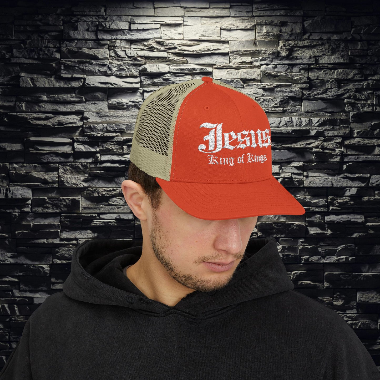 Jesus King of Kings Snapback Trucker Cap