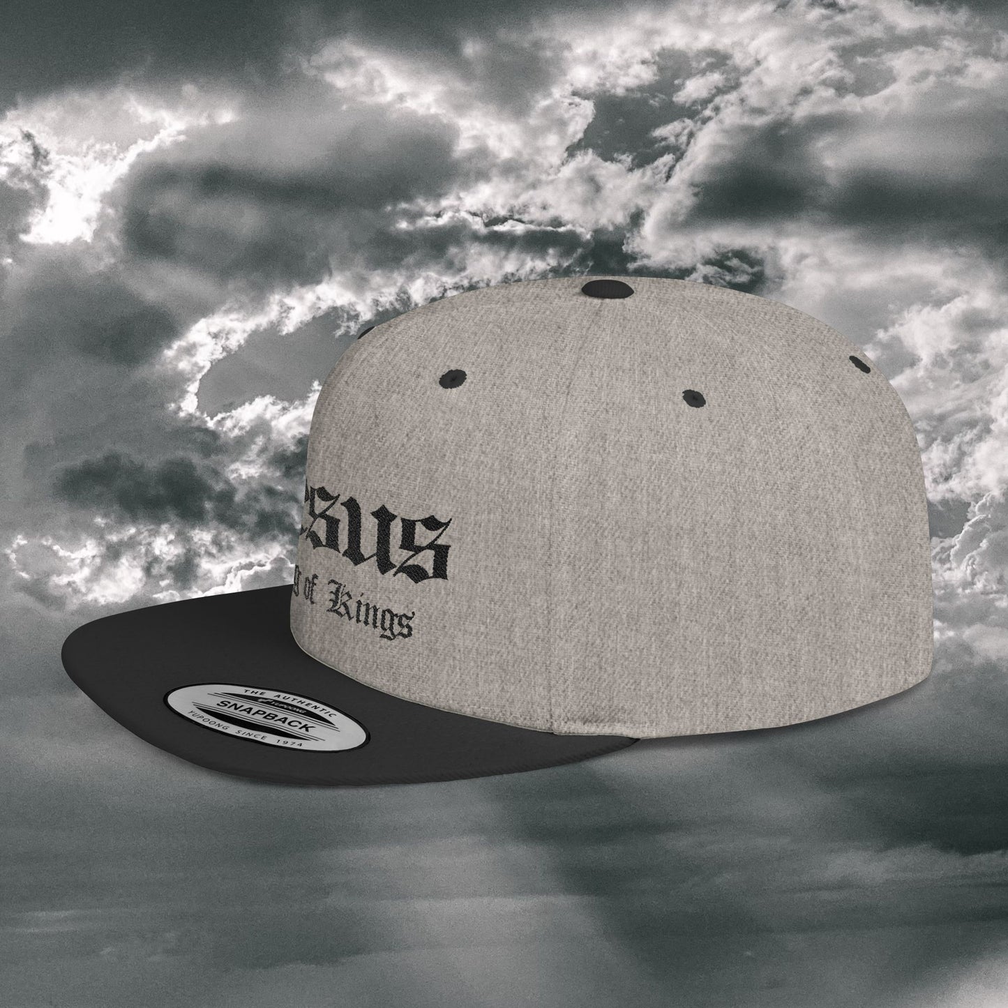 Jesus King of Kings Flat Bill Snapback Hat