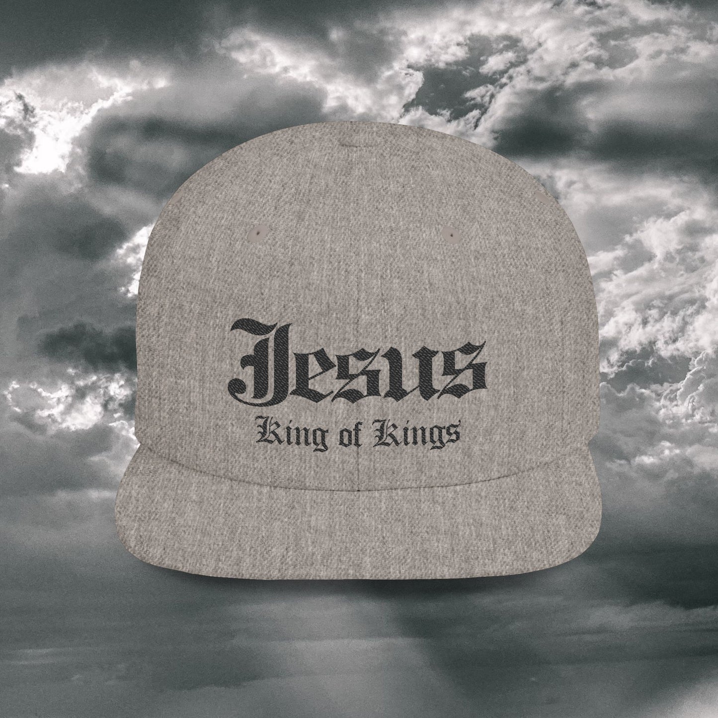 Jesus King of Kings Flat Bill Snapback Hat