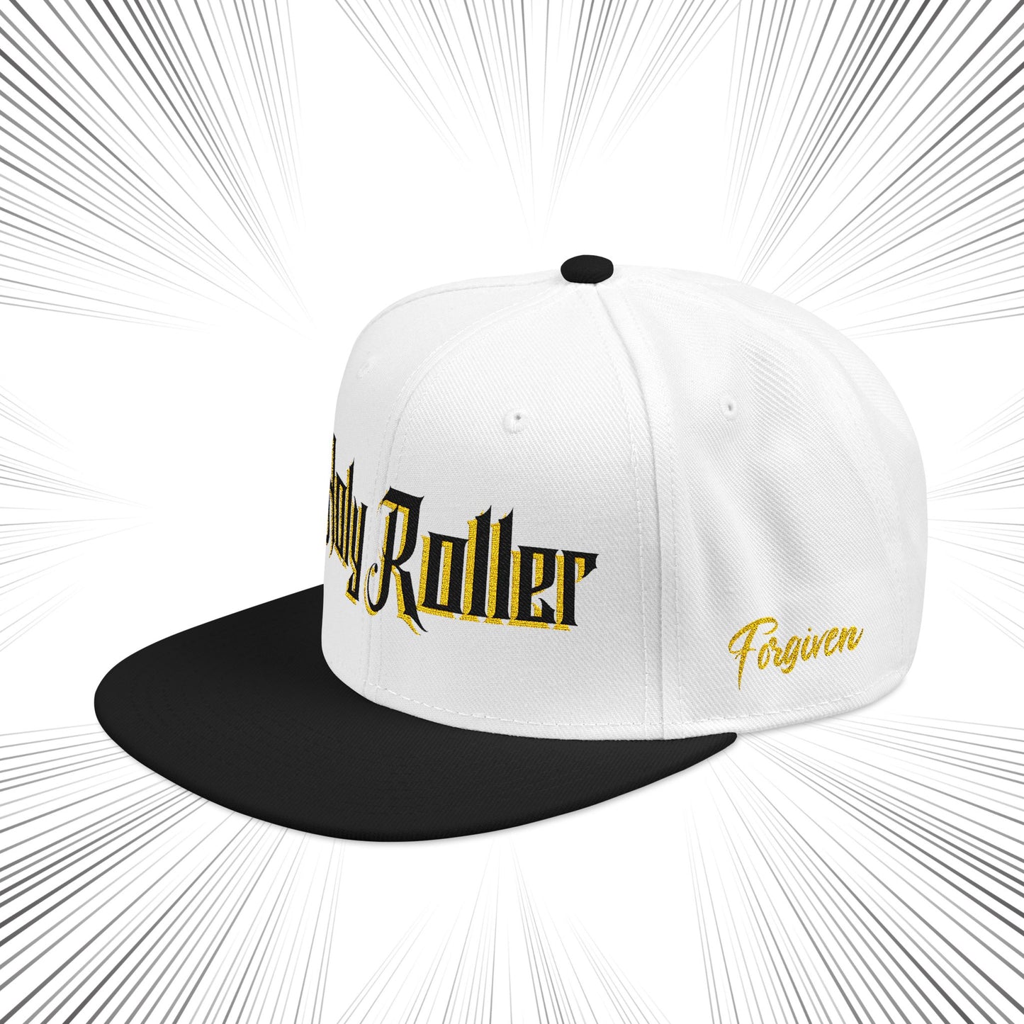Holy Roller Embroidered Snapback Hat - Stylish & Unique Cap for Fashion Enthusiasts