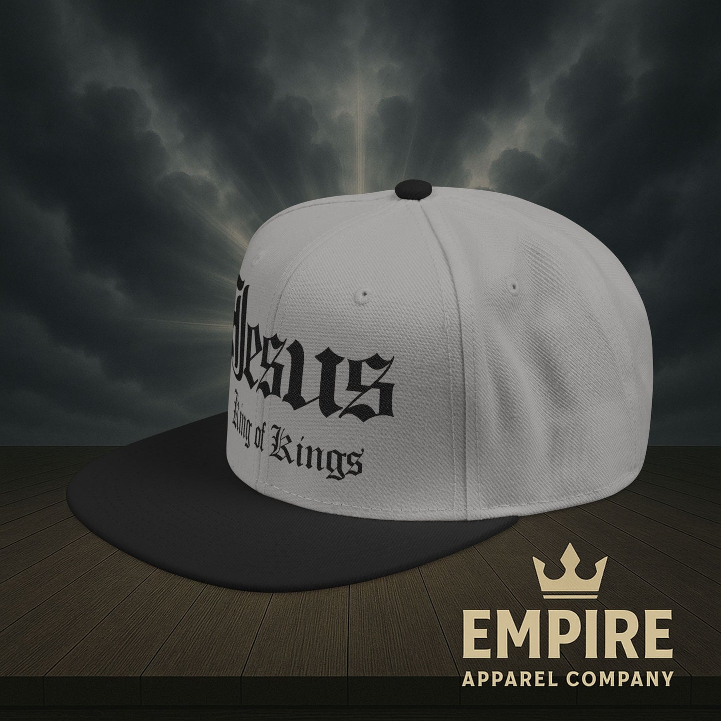 Snapback Jesus King of Kings Embroidered Hat