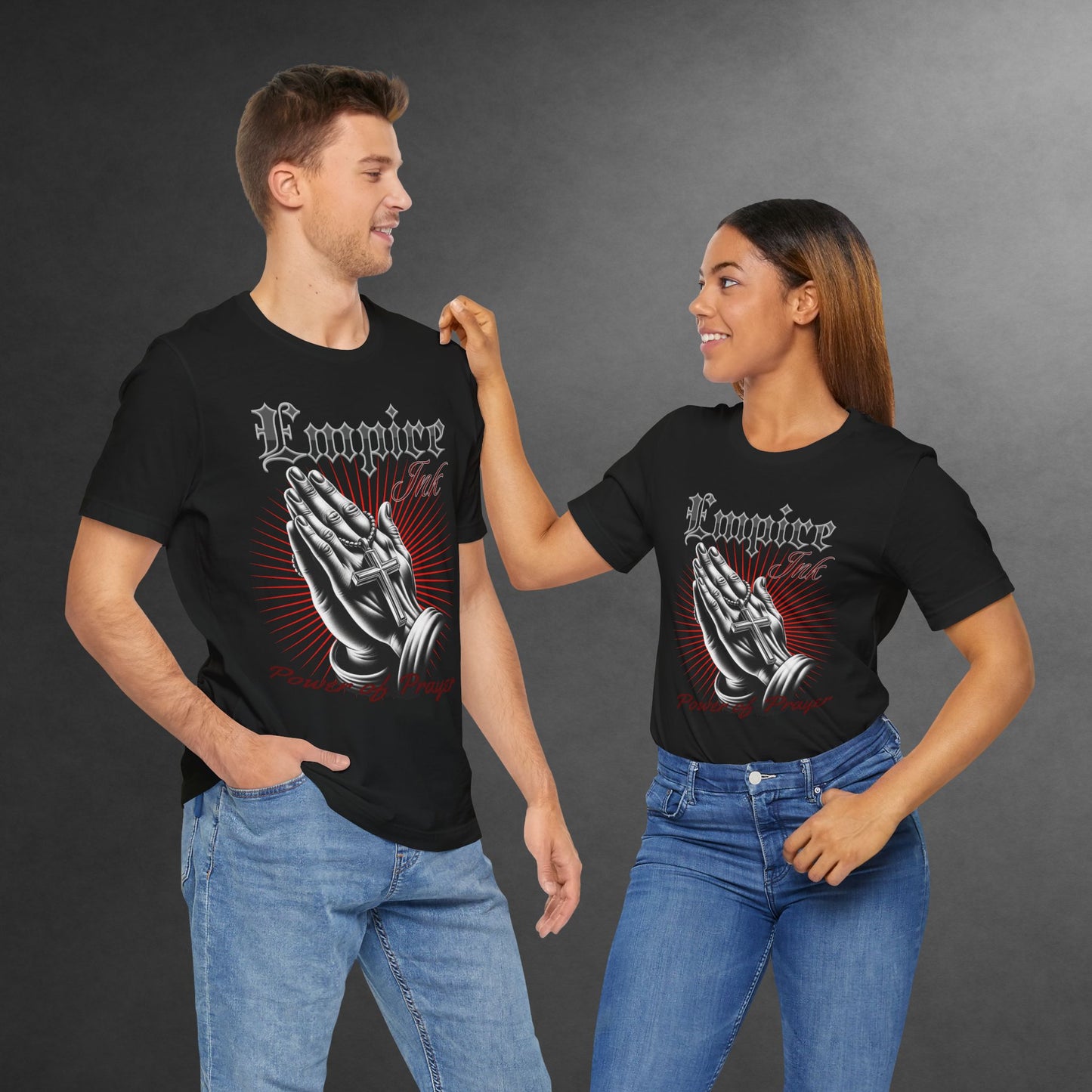Praying Hands Tee | Empire Ink Apparel | Power of Prayer Shirt | Christian Streetwear | Unisex Faith Tee