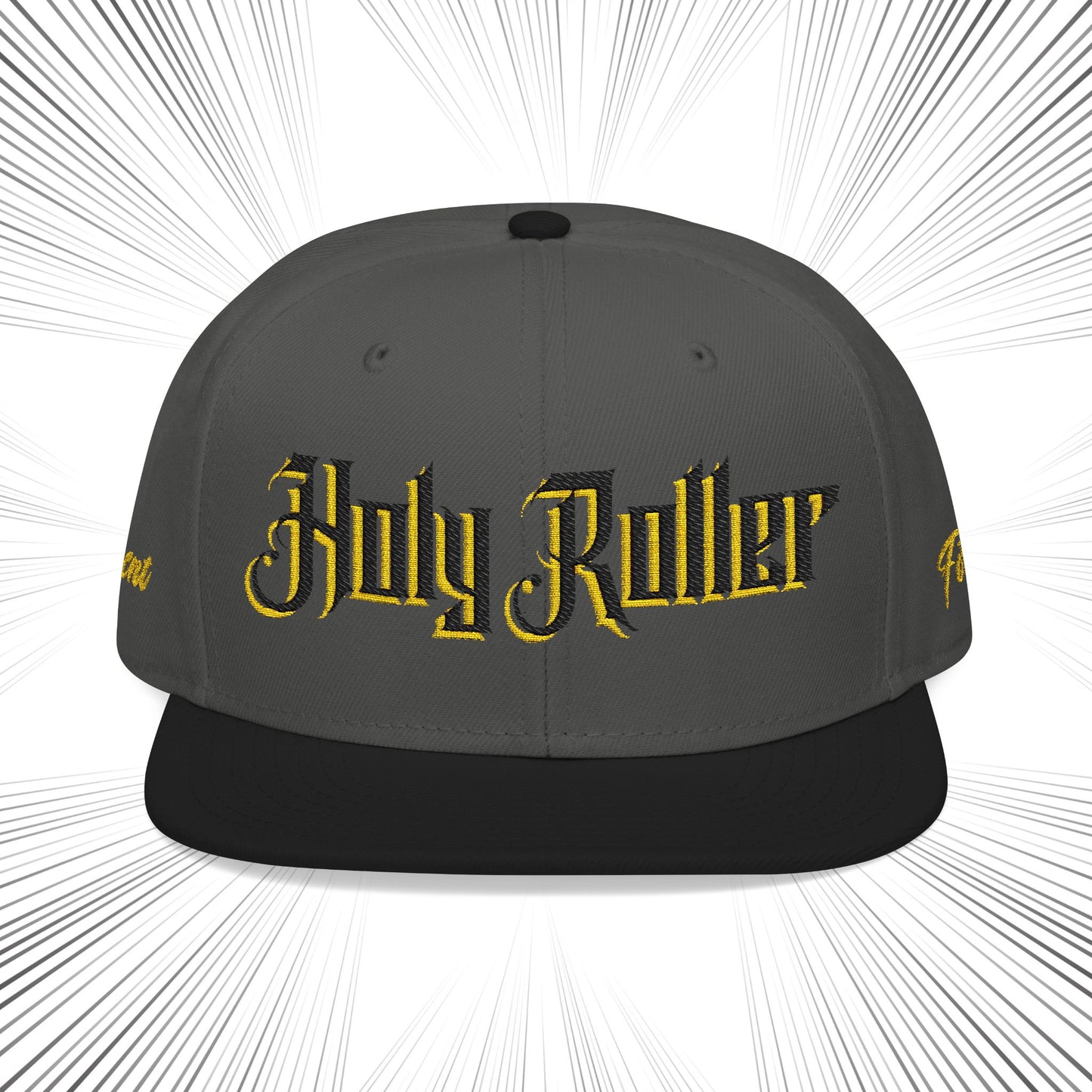 Holy Roller Embroidered Snapback Hat - Stylish & Unique Cap for Fashion Enthusiasts