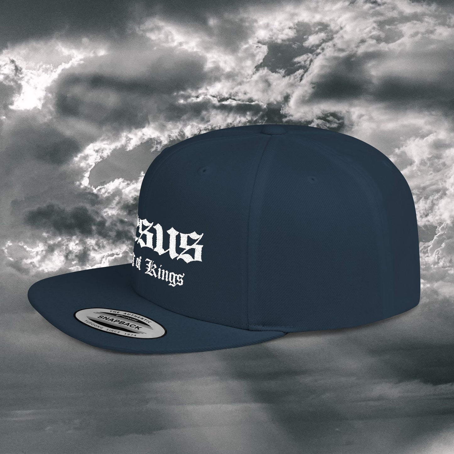 Jesus King of Kings Flat Bill Snapback Hat