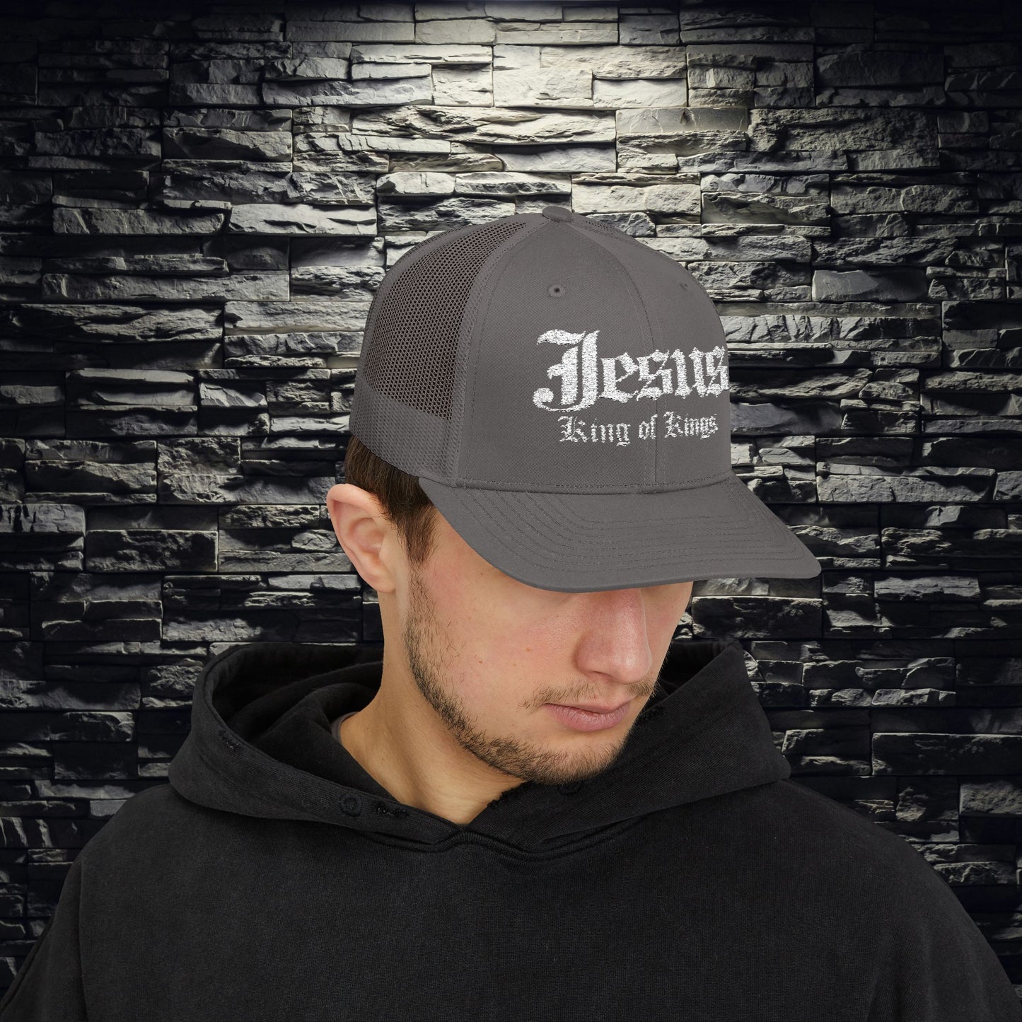 Jesus King of Kings Snapback Trucker Cap