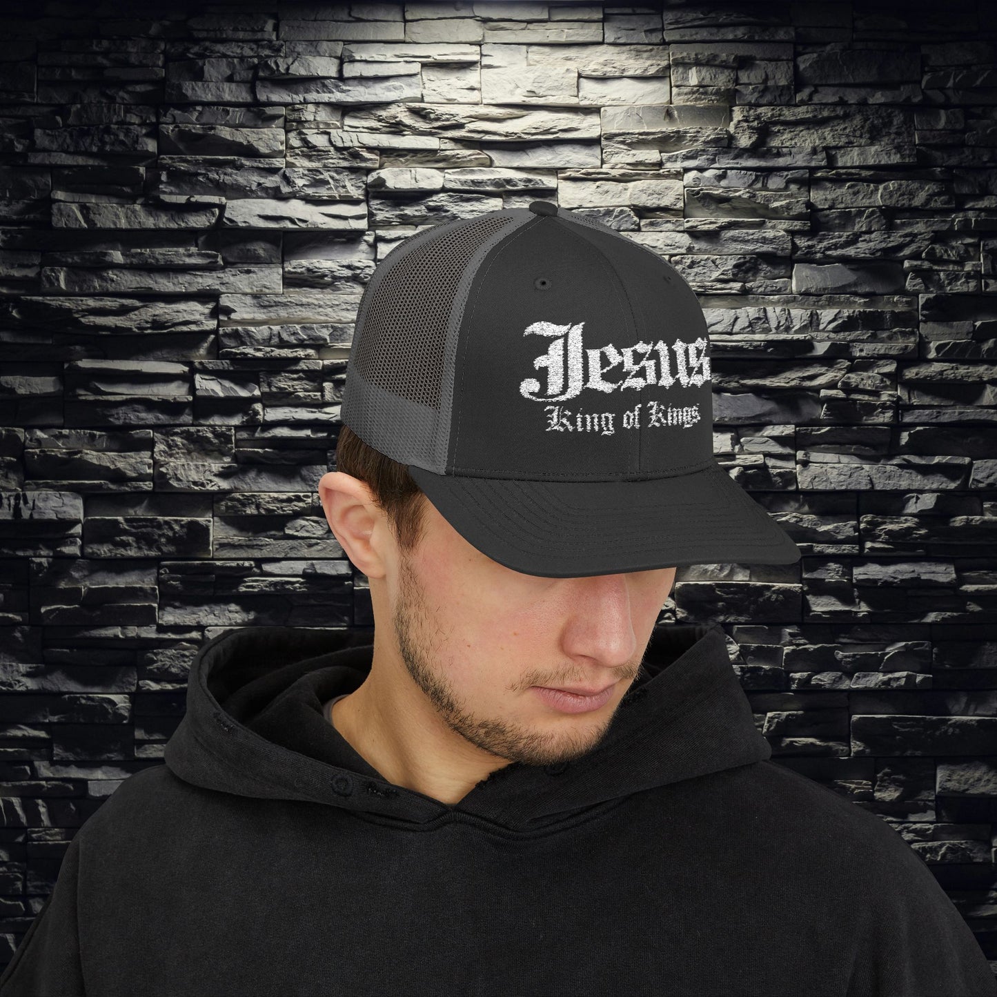 Jesus King of Kings Snapback Trucker Cap