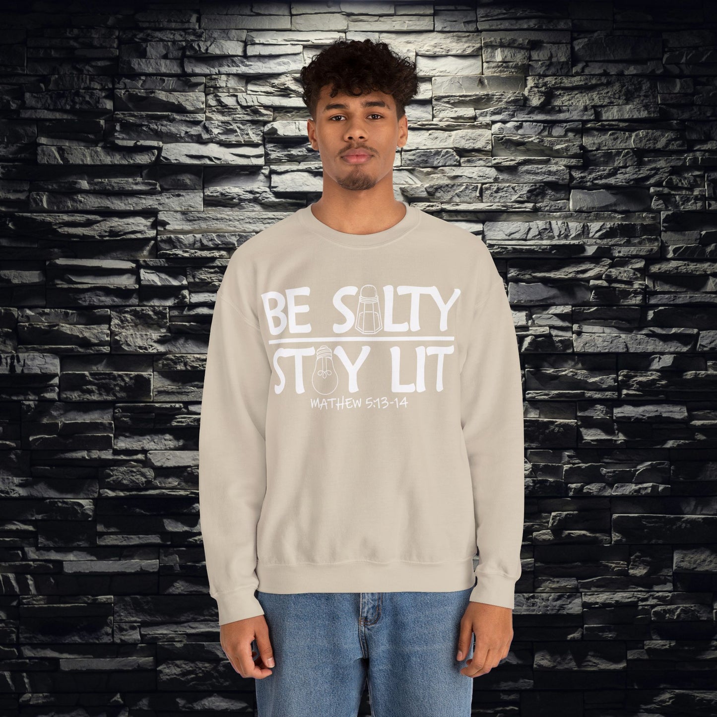 Be Salty Stay Lit Christian Sweatshirt