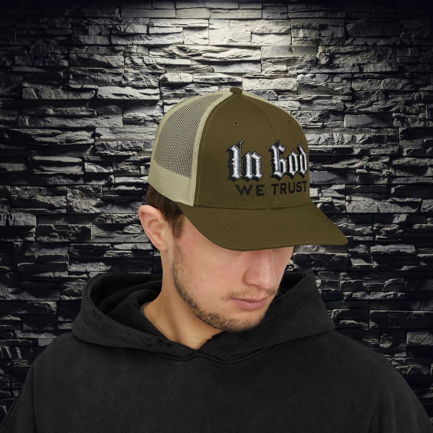 IN GOD WE TRUST" Snapback Trucker Hat | Patriotic Christian Hat