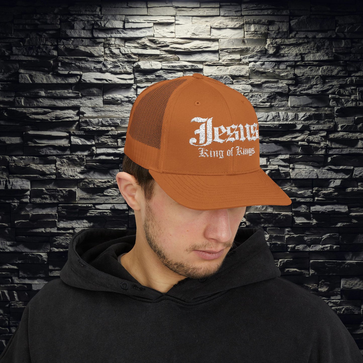 Jesus King of Kings Snapback Trucker Cap