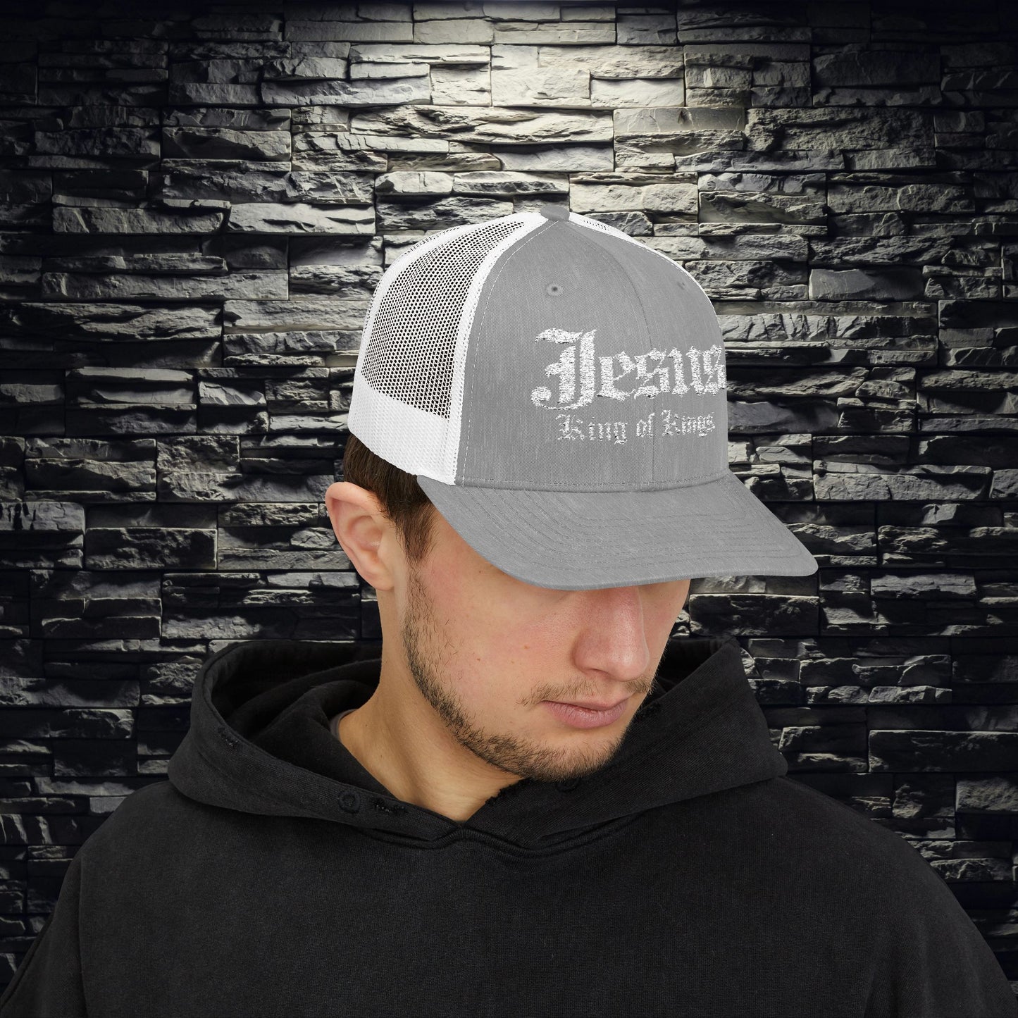 Jesus King of Kings Snapback Trucker Cap