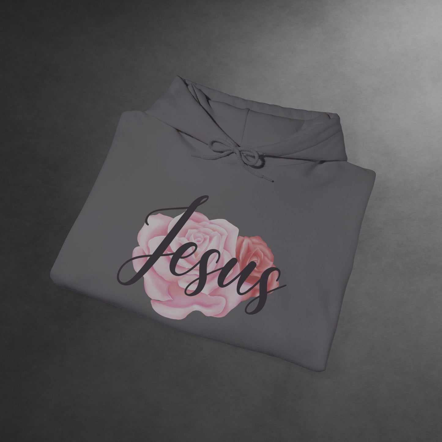 Jesus Hoodie with Roses, Christian Floral Sweatshirt, Faith-Based Hoodie, Scripture Apparel for Women