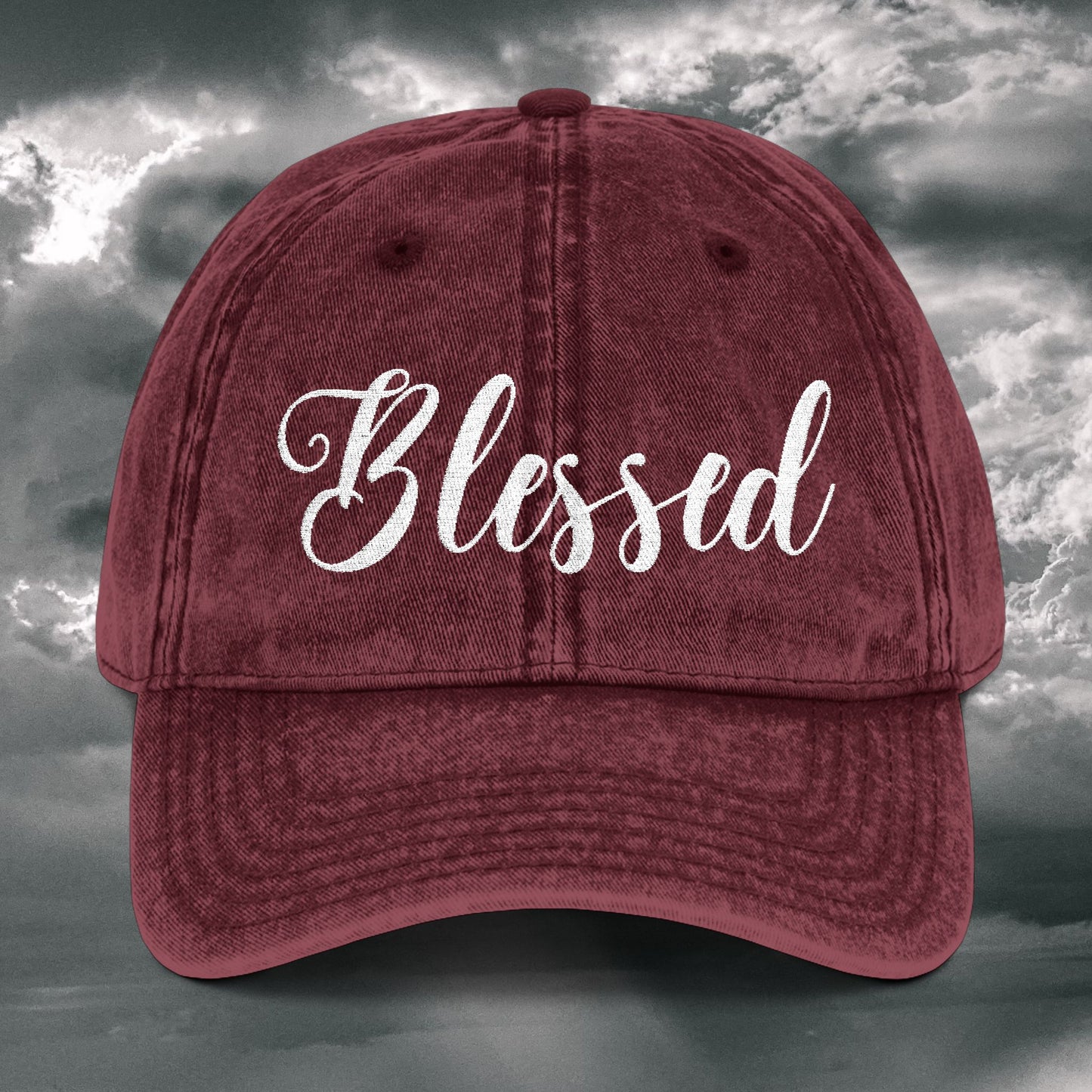 Blessed Vintage Embroidered Cap – Stylish Comfort for Everyday Wear