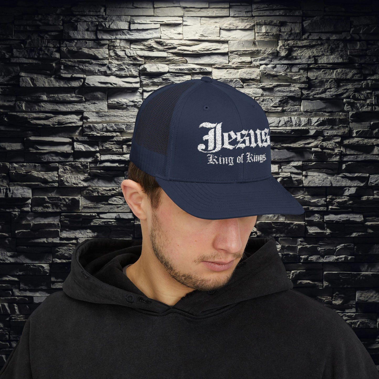Jesus King of Kings Snapback Trucker Cap