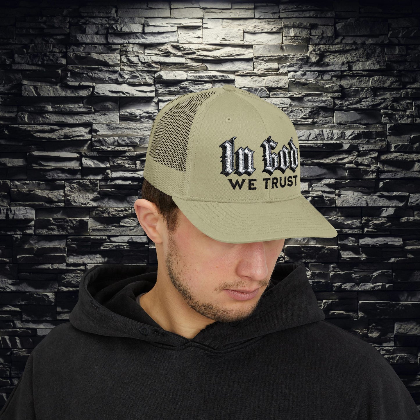 IN GOD WE TRUST" Snapback Trucker Hat | Patriotic Christian Hat