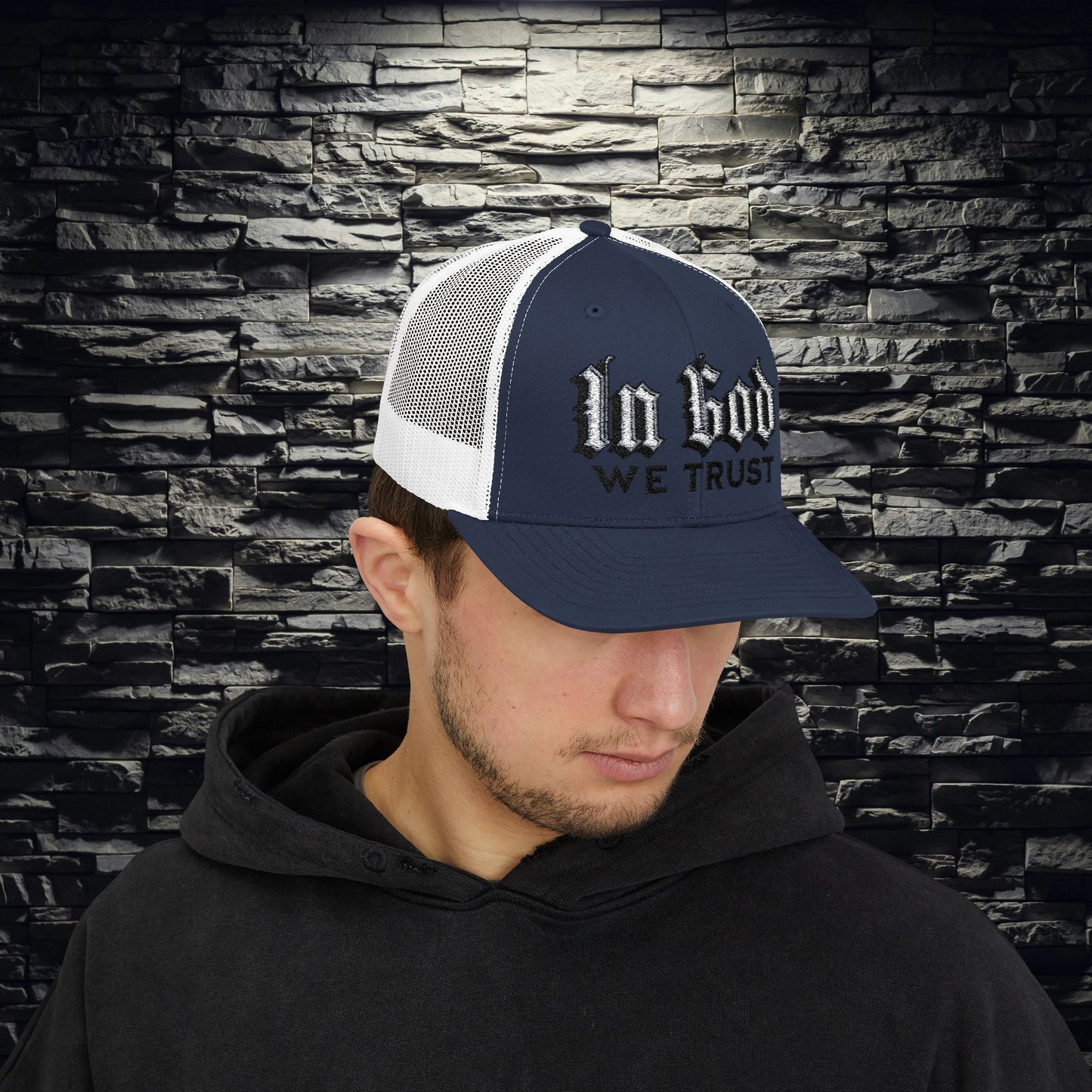 IN GOD WE TRUST" Snapback Trucker Hat | Patriotic Christian Hat
