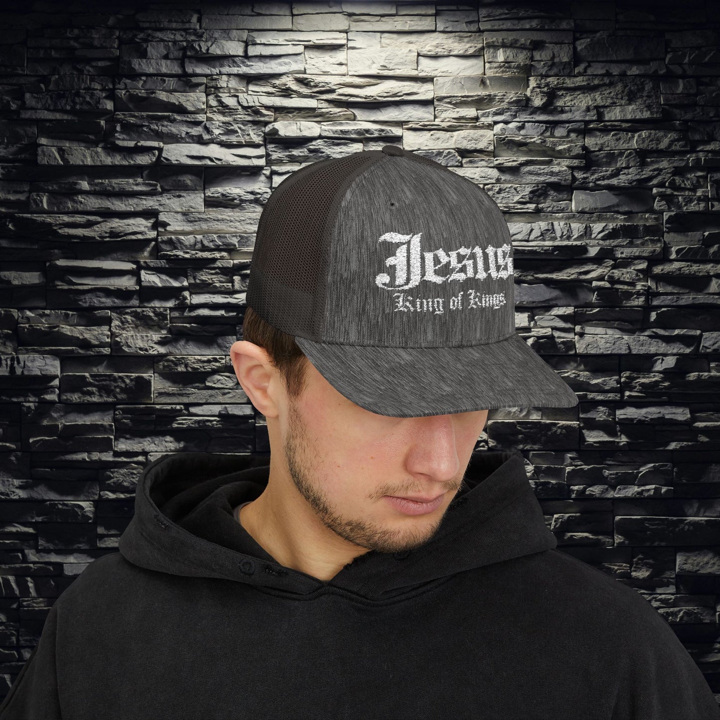 Jesus King of Kings Snapback Trucker Cap
