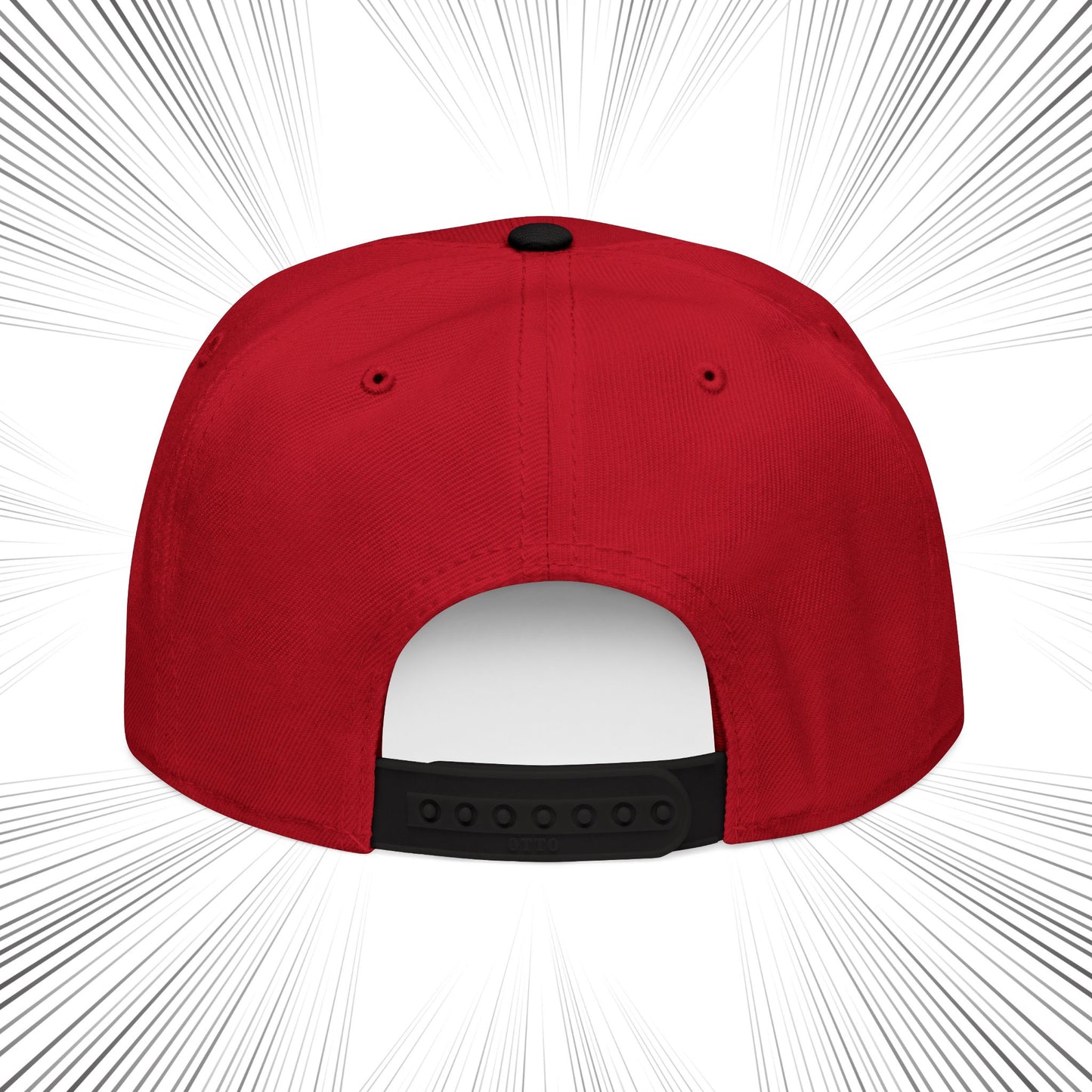 Snapback Hat with Chi Rho Alpha and Omega Embroidery