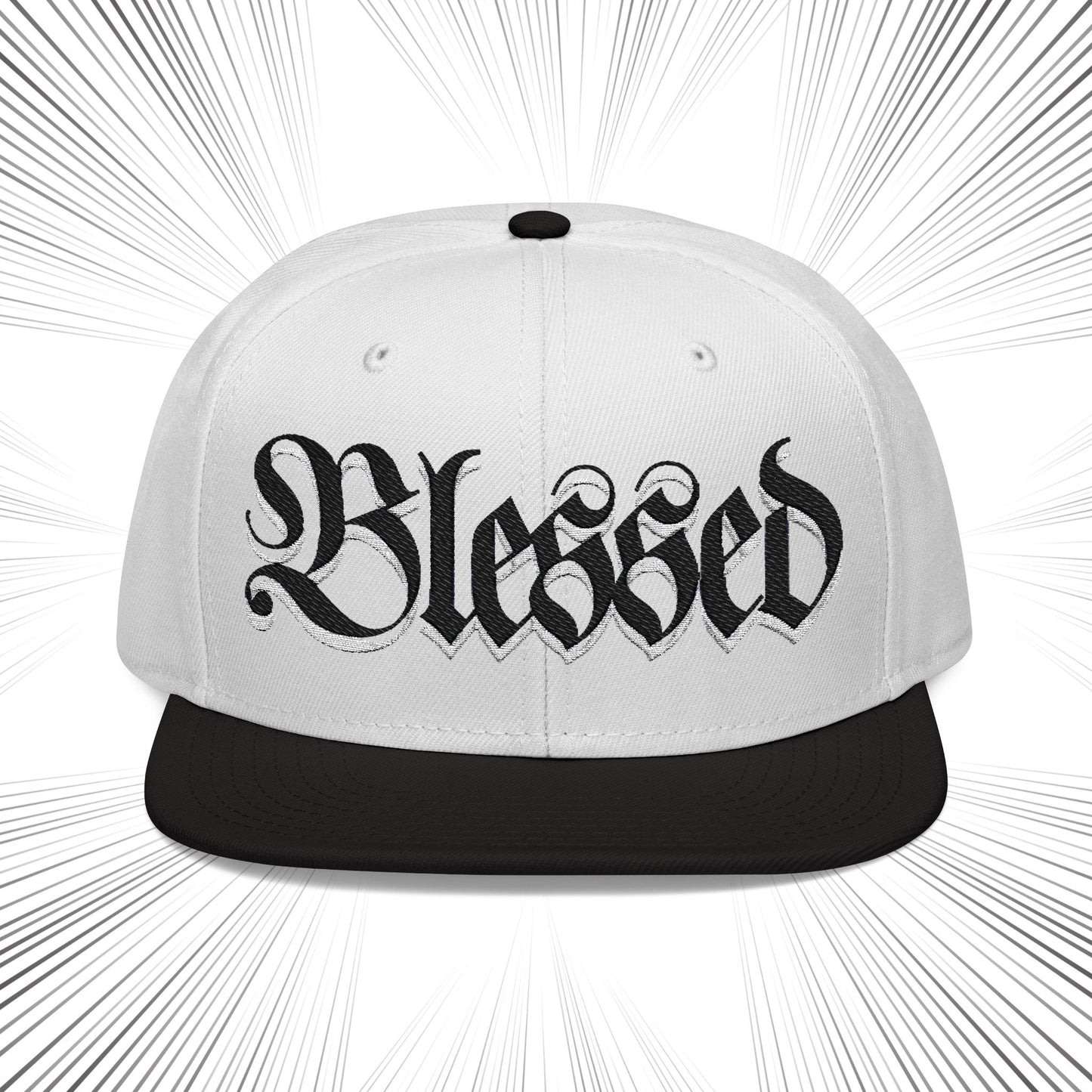 Embroidered Blessed Snapback Hat