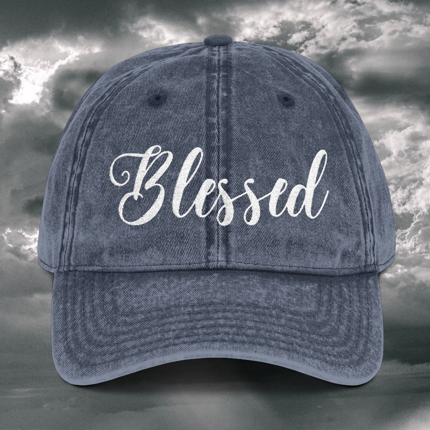Blessed Vintage Embroidered Cap – Stylish Comfort for Everyday Wear