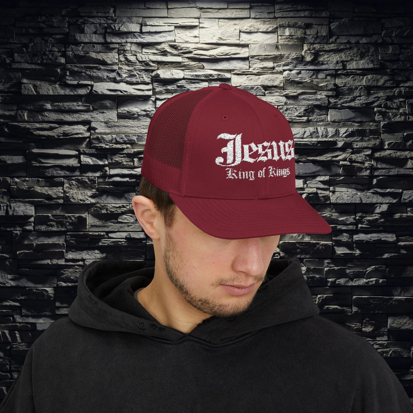 Jesus King of Kings Snapback Trucker Cap