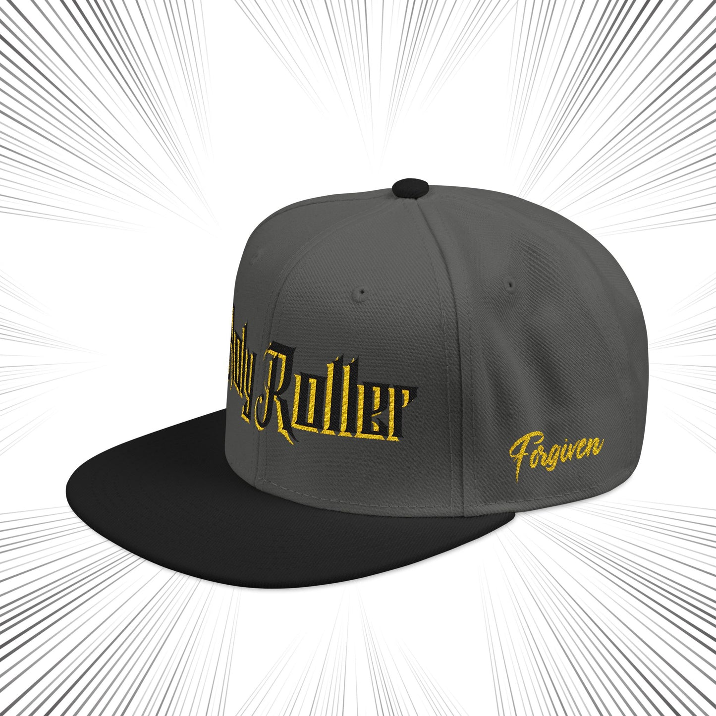 Holy Roller Embroidered Snapback Hat - Stylish & Unique Cap for Fashion Enthusiasts