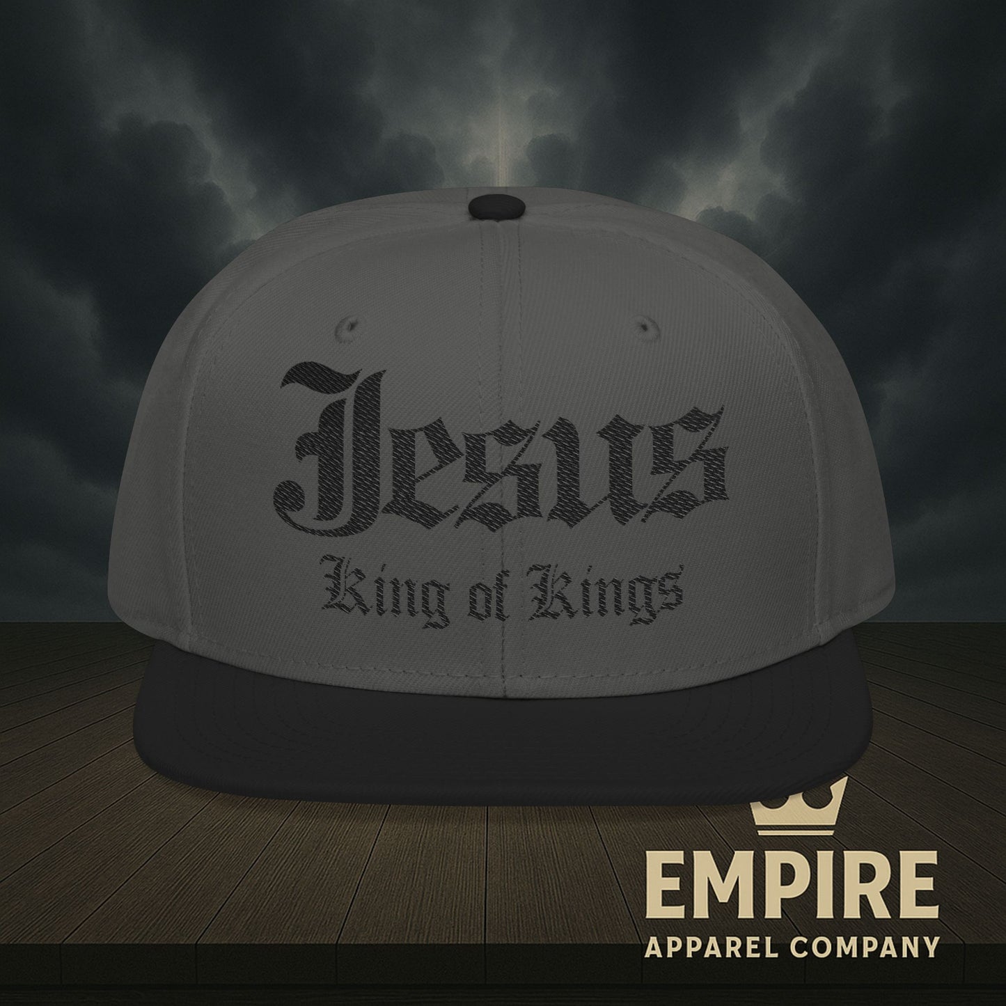 Snapback Jesus King of Kings Embroidered Hat