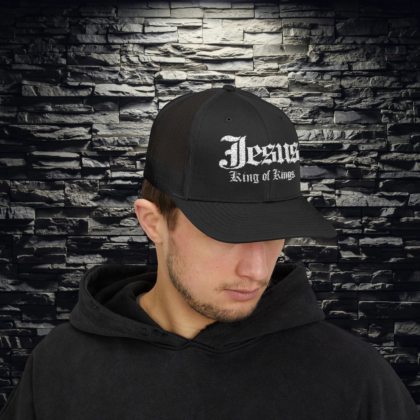Jesus King of Kings Snapback Trucker Cap