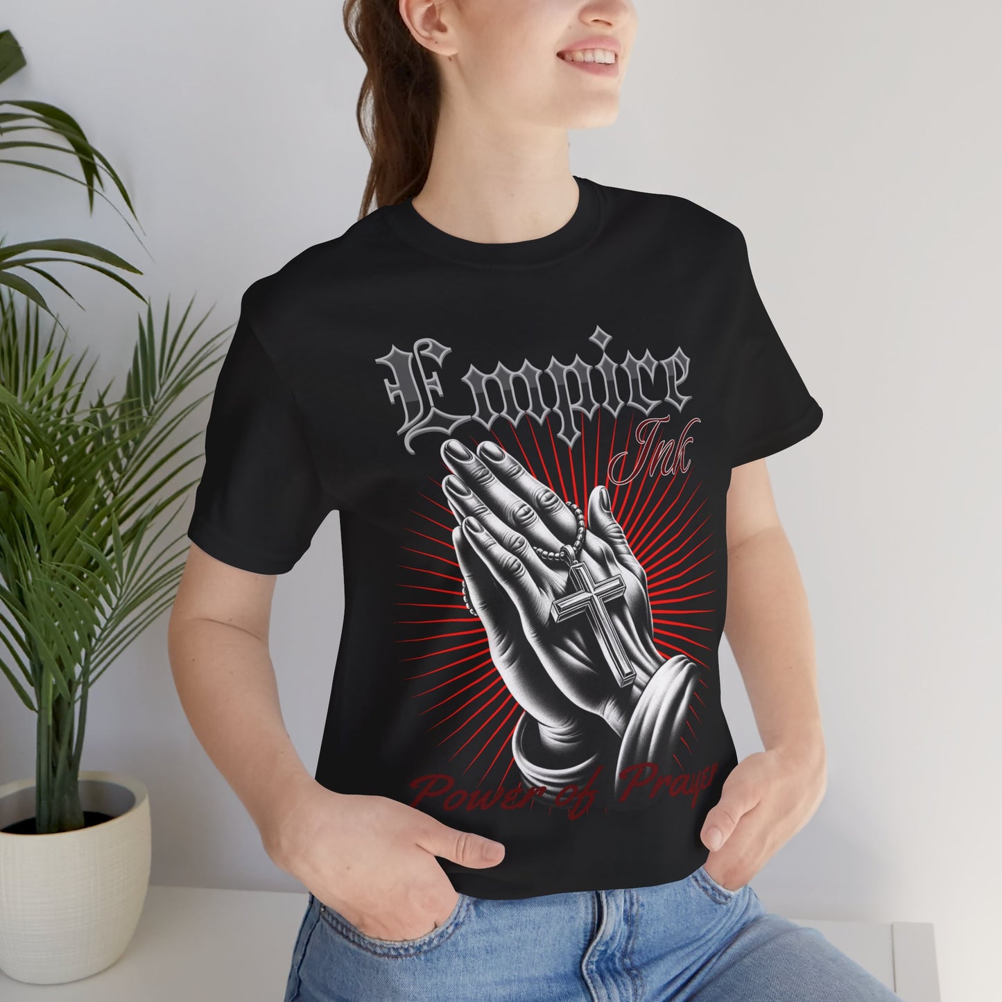 Praying Hands Tee | Empire Ink Apparel | Power of Prayer Shirt | Christian Streetwear | Unisex Faith Tee