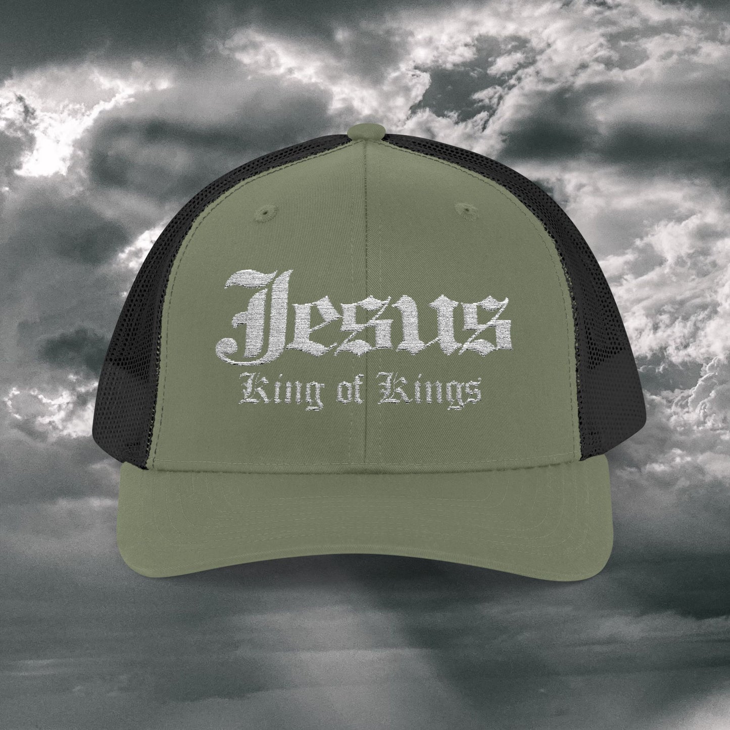 Jesus King of Kings Snapback Trucker Cap