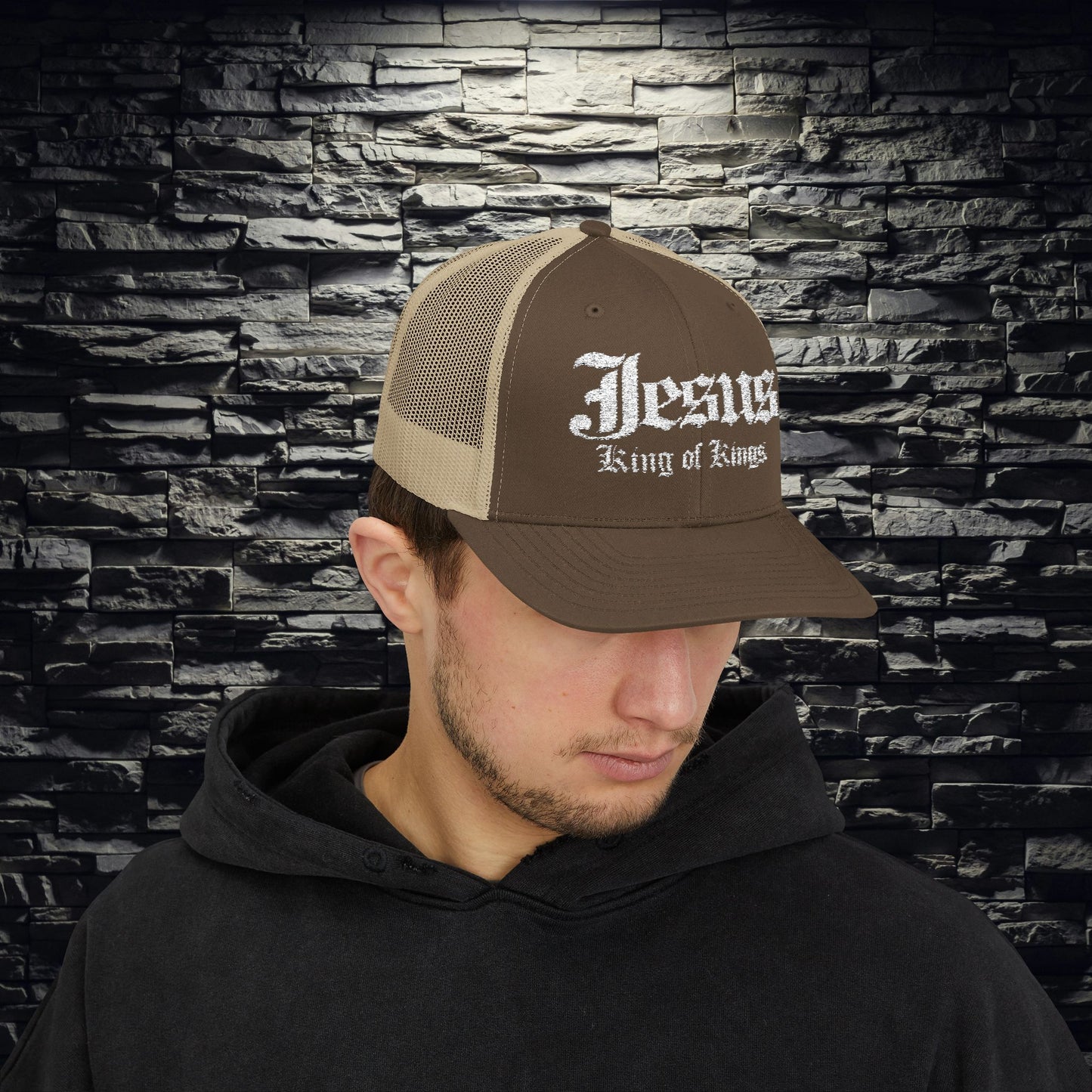 Jesus King of Kings Snapback Trucker Cap
