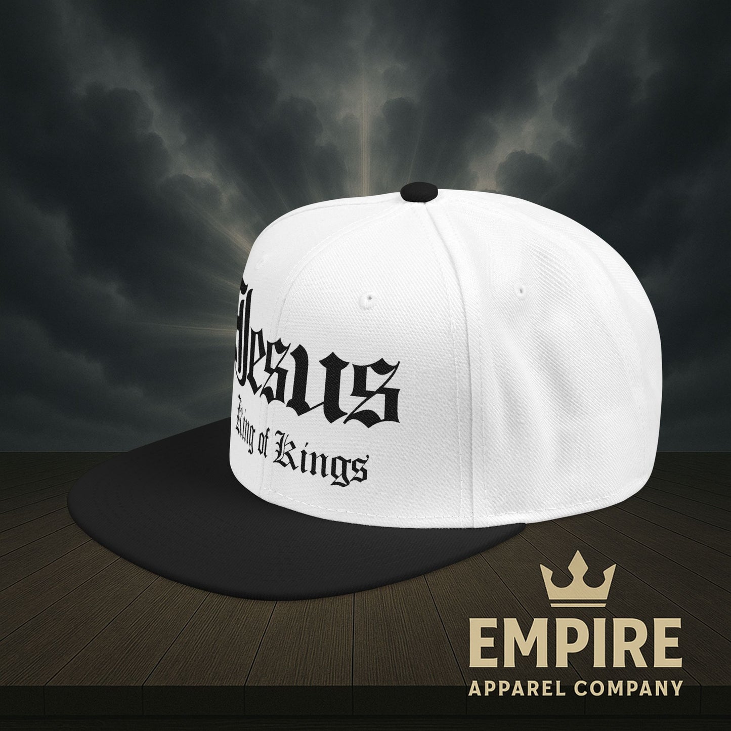 Snapback Jesus King of Kings Embroidered Hat
