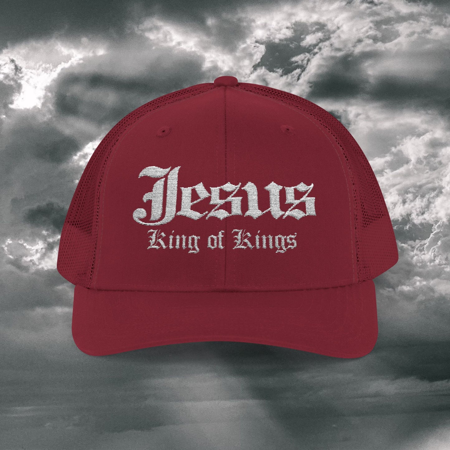Jesus King of Kings Snapback Trucker Cap