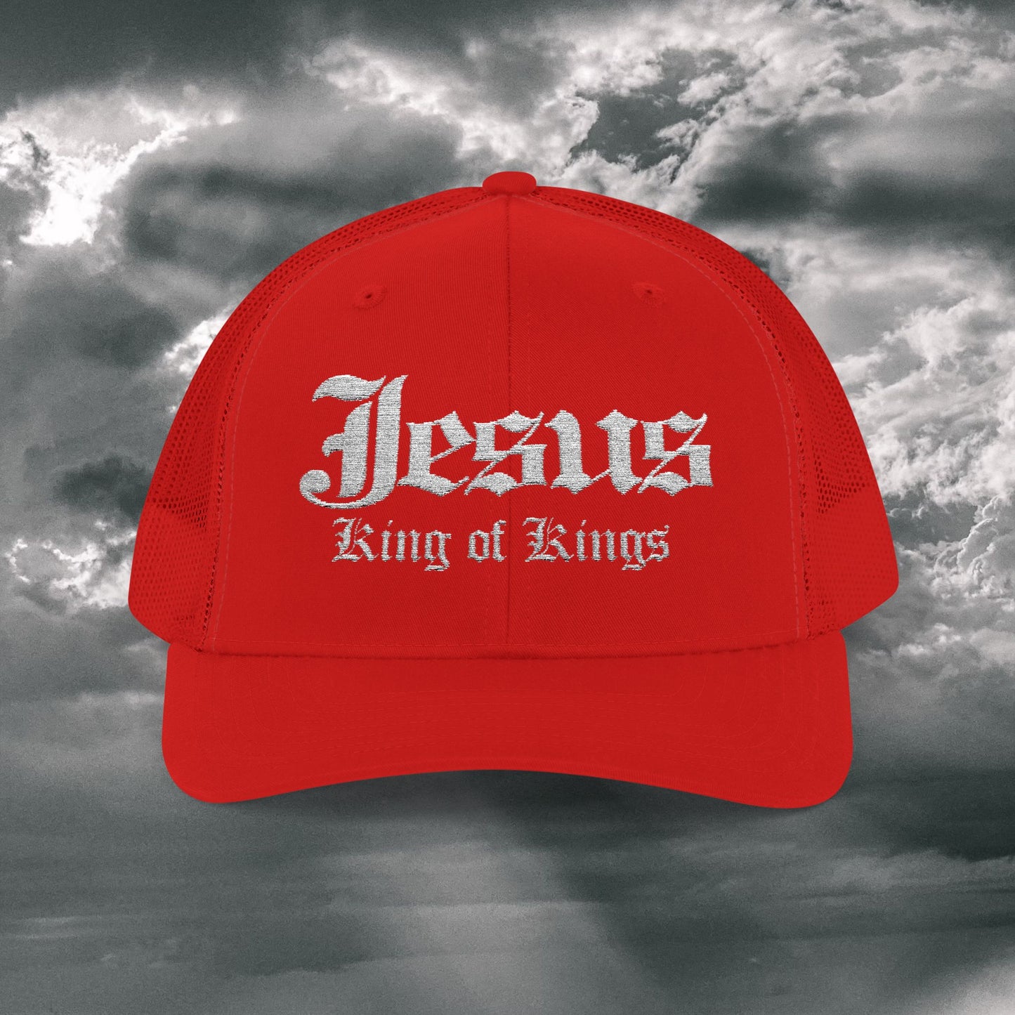 Jesus King of Kings Snapback Trucker Cap