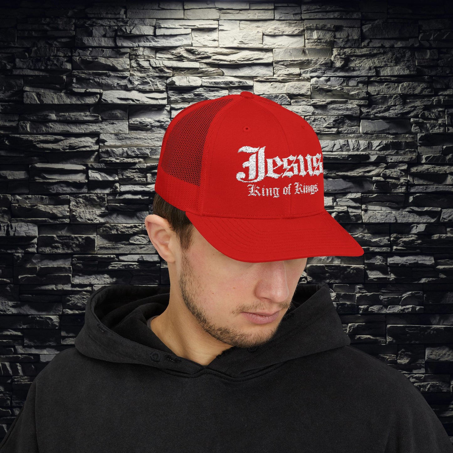 Jesus King of Kings Snapback Trucker Cap