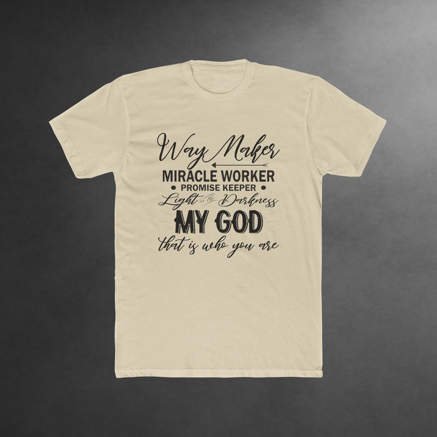 Way Maker T-Shirt - Inspirational Christian Tee | Unisex Everyday Religious Apparel, Faith-Based Bible Verse Shirt, Unisex Cotton Crew Tee,