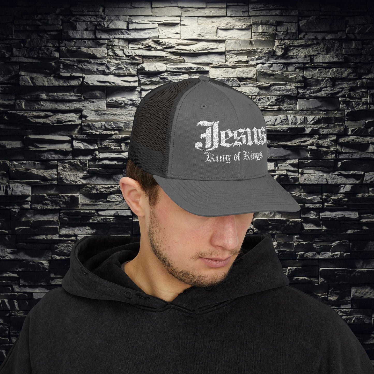 Jesus King of Kings Snapback Trucker Cap