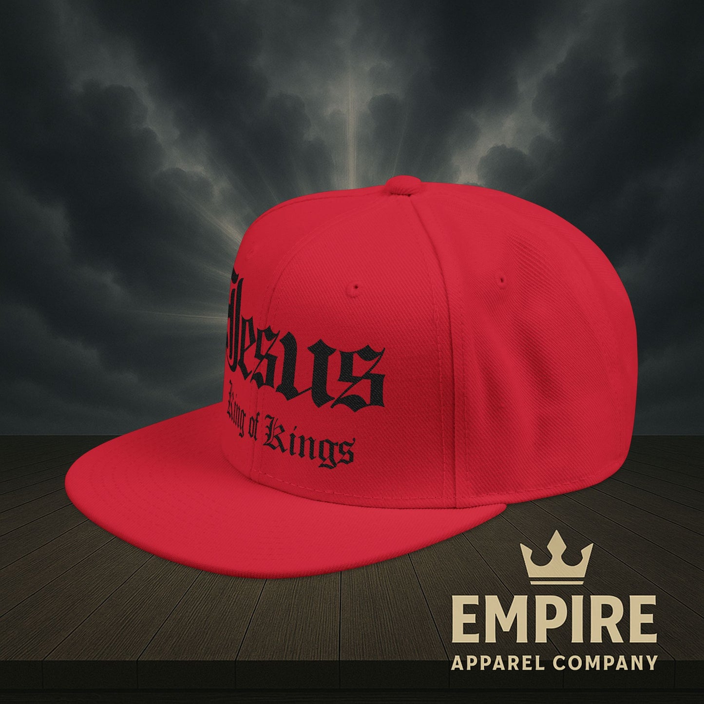 Snapback Jesus King of Kings Embroidered Hat