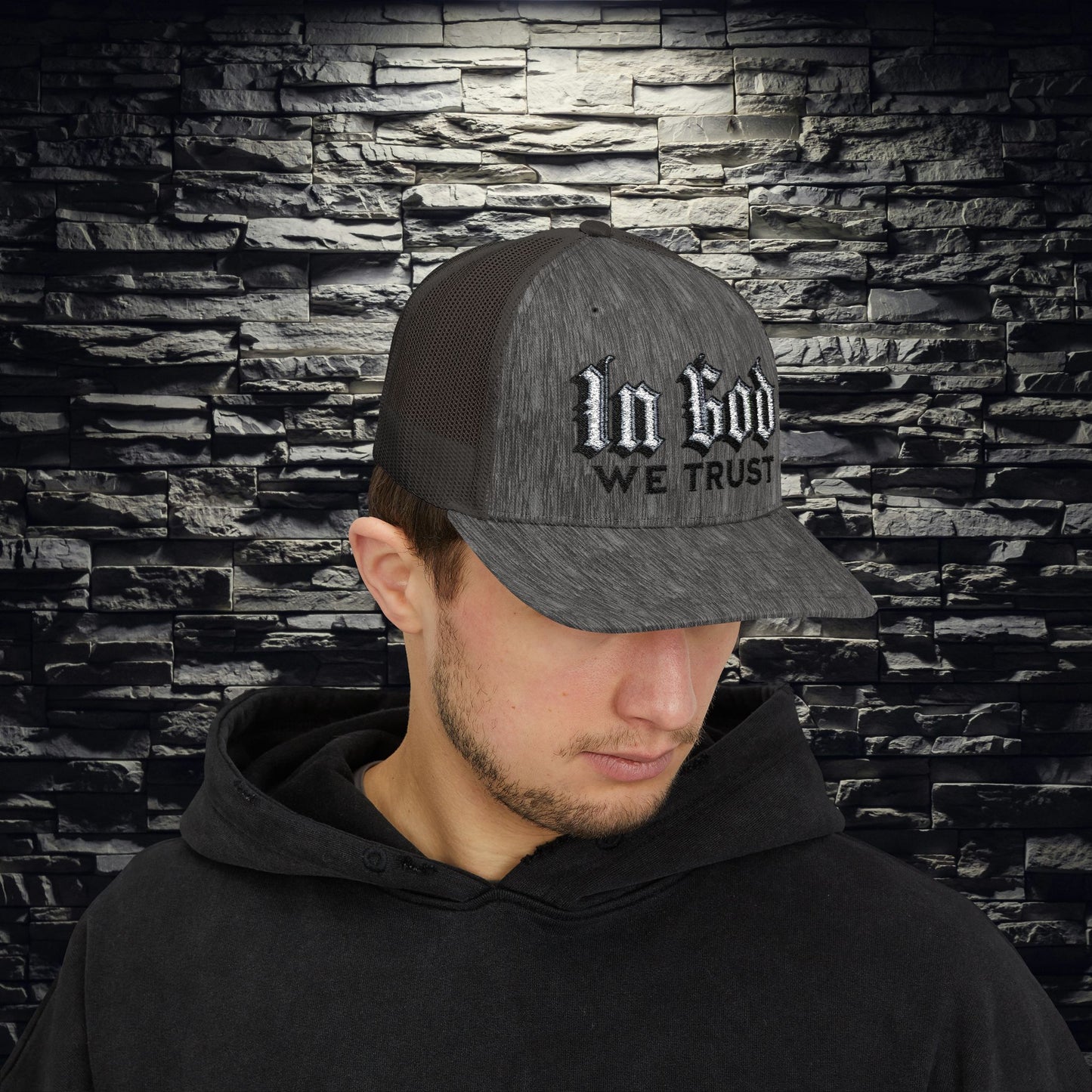 IN GOD WE TRUST" Snapback Trucker Hat | Patriotic Christian Hat