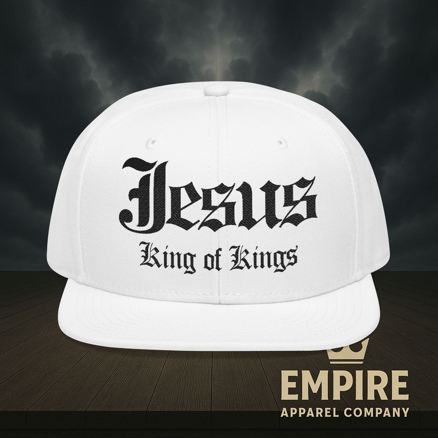 Snapback Jesus King of Kings Embroidered Hat